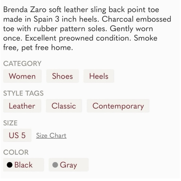 Brenda Zaro Point Toe Sling Back Heels - Picture 16 of 16